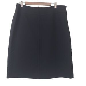 Jones Studio Separates Skirt Size 16 Black Pencil Straight Lined Knee Career